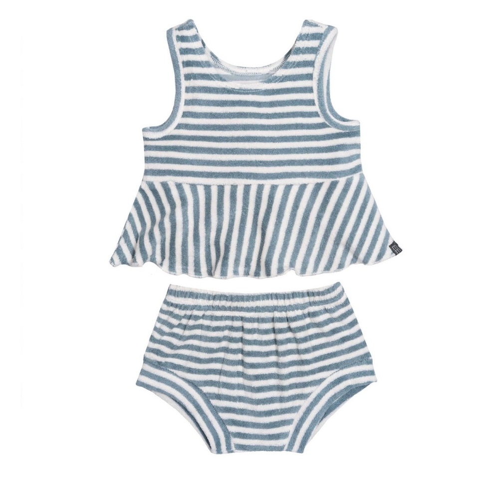 NWT Modern Moments by Gerber -Baby 0-3 months - Top Shorts Set - Stripe
